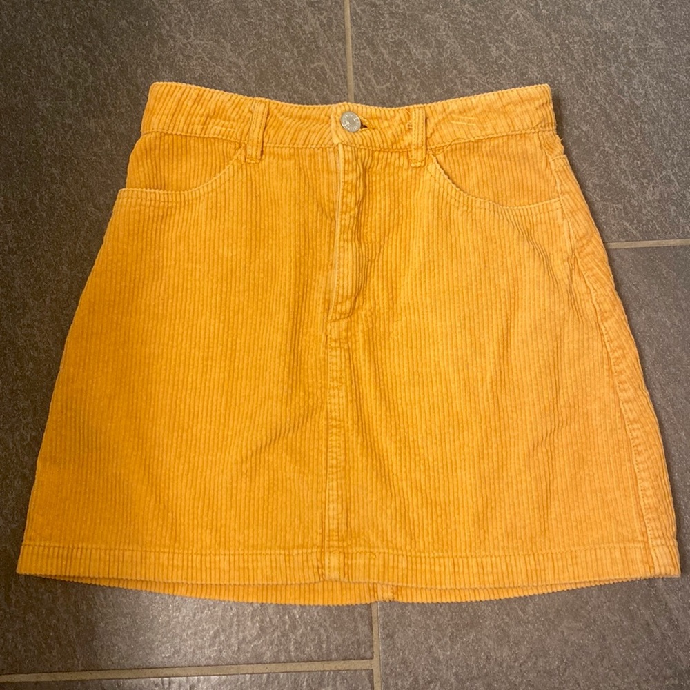 Mustard Yellow Forever 21 Skirt